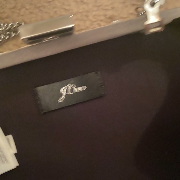 J.CREW MINAUDIÈRE CLUTCH IN SILVER SEQUIN. - Picture 4 of 6